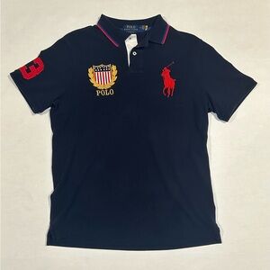 Polo Ralph Lauren Big Pony #3 Polo with American Flag Crest